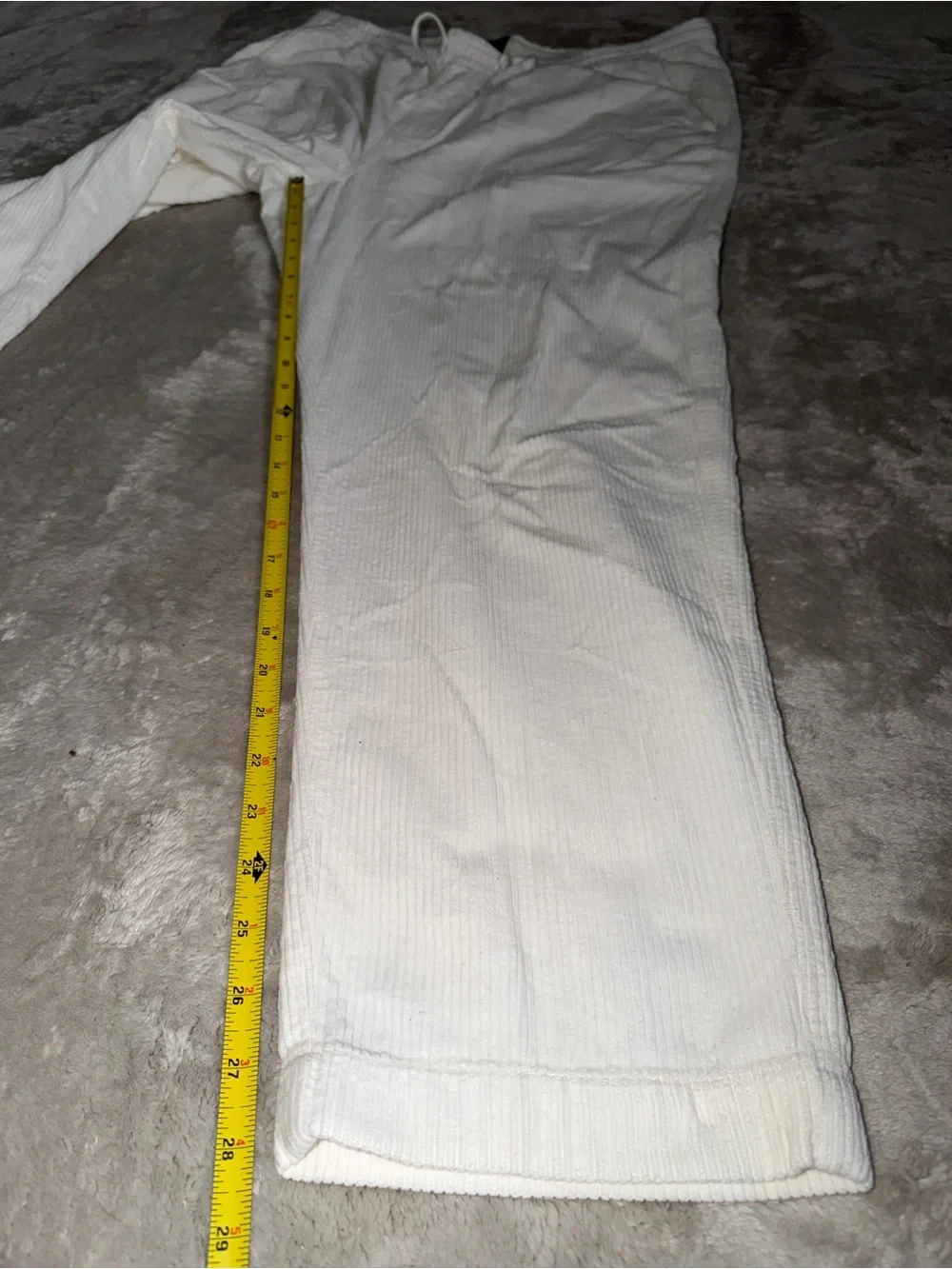 Todd Snyder Men’s Corduroy Weekend Drawstring Pants Size XL In Ivory